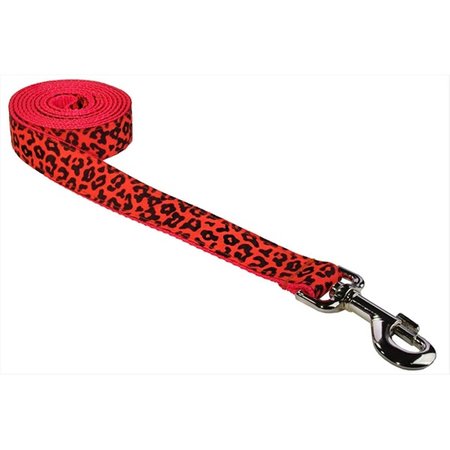 FLYFREE 6 ft. Leopard Dog LeashOrange Medium FL685313